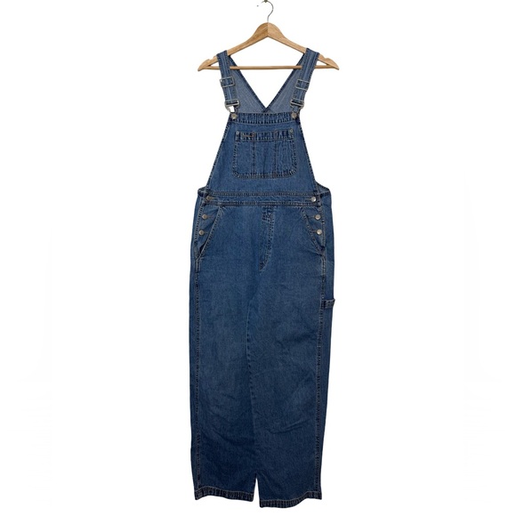 GAP Denim - Vintage 90s GAP Medium Wash Denim Utility Overalls size small relaxed